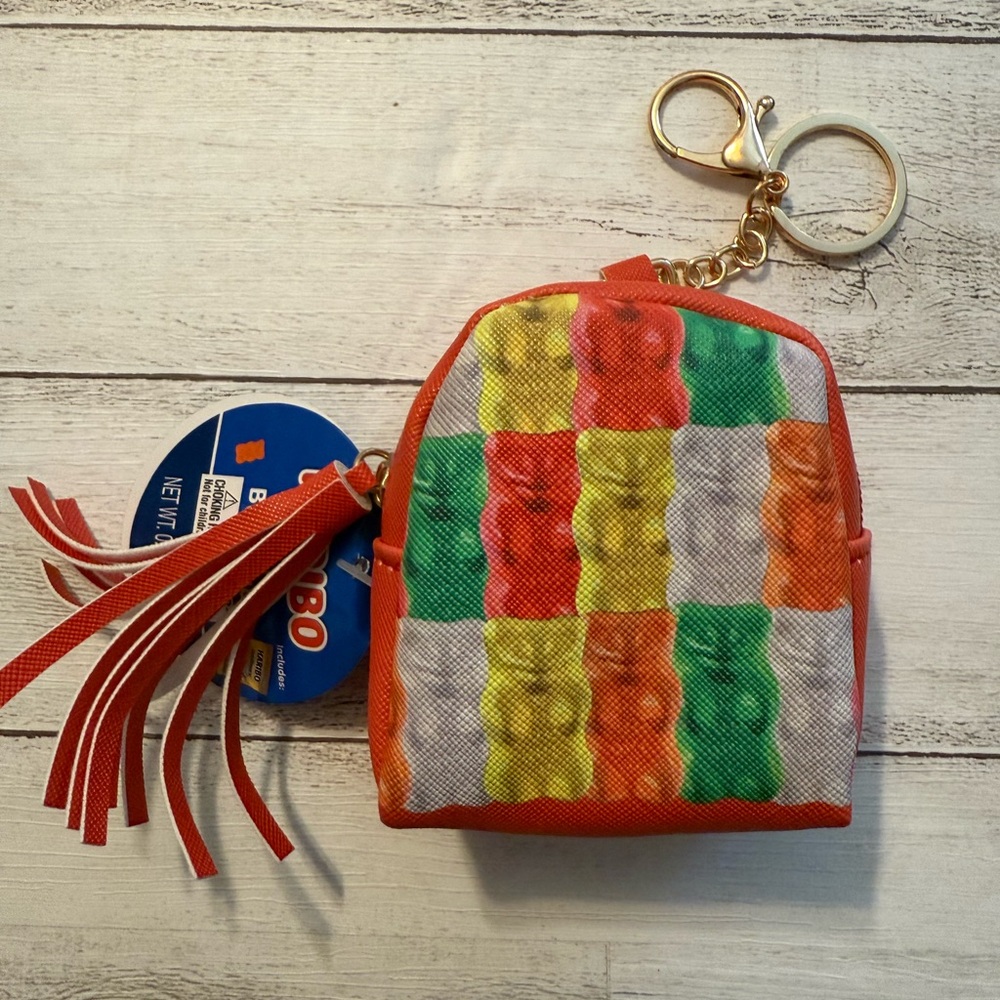 HARIBO Gummy Bear Mini Backpack Key Chain